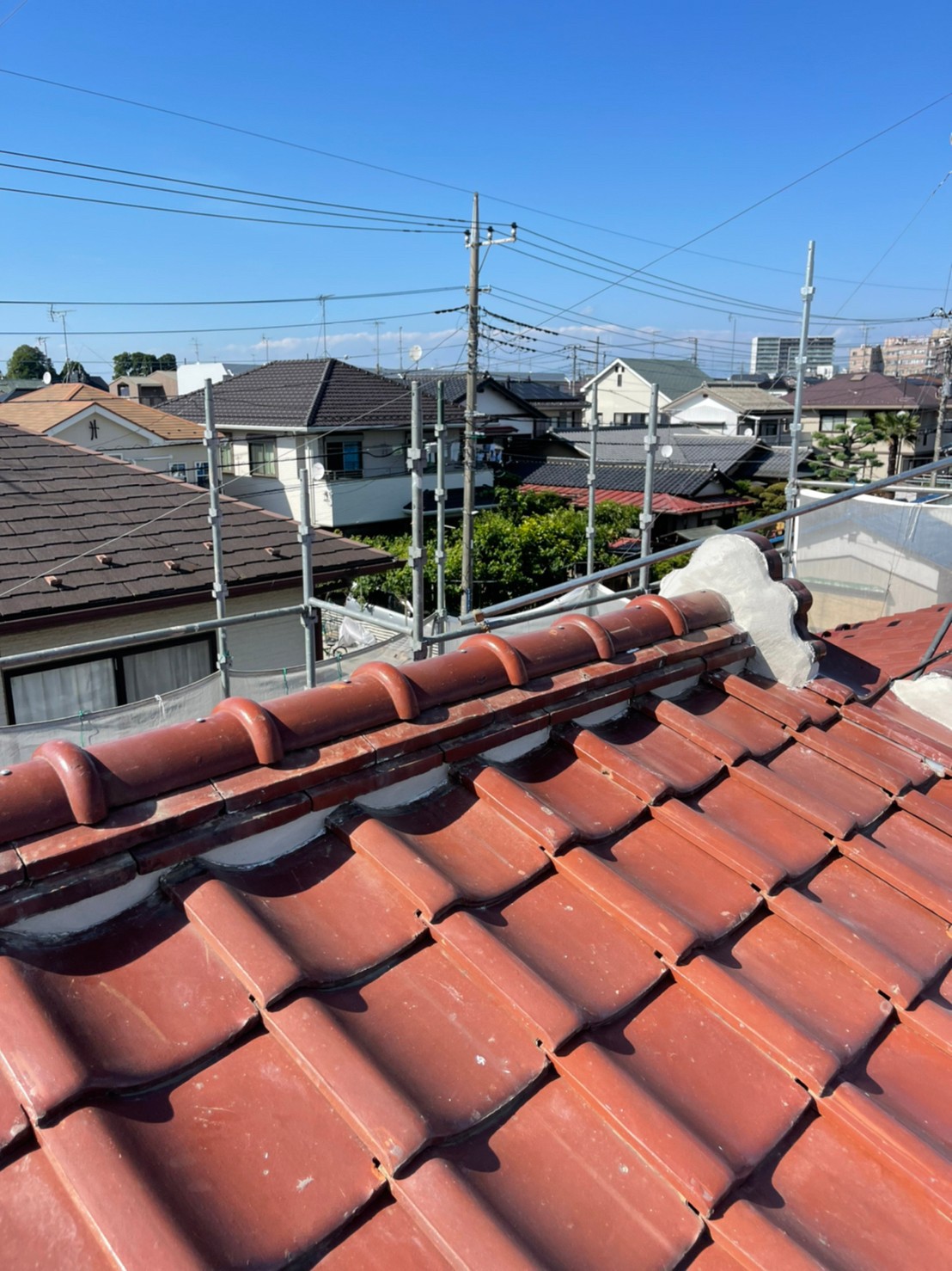 埼玉県 屋根棟積み直し漆喰工事 株式会社リボーン蓮田市
